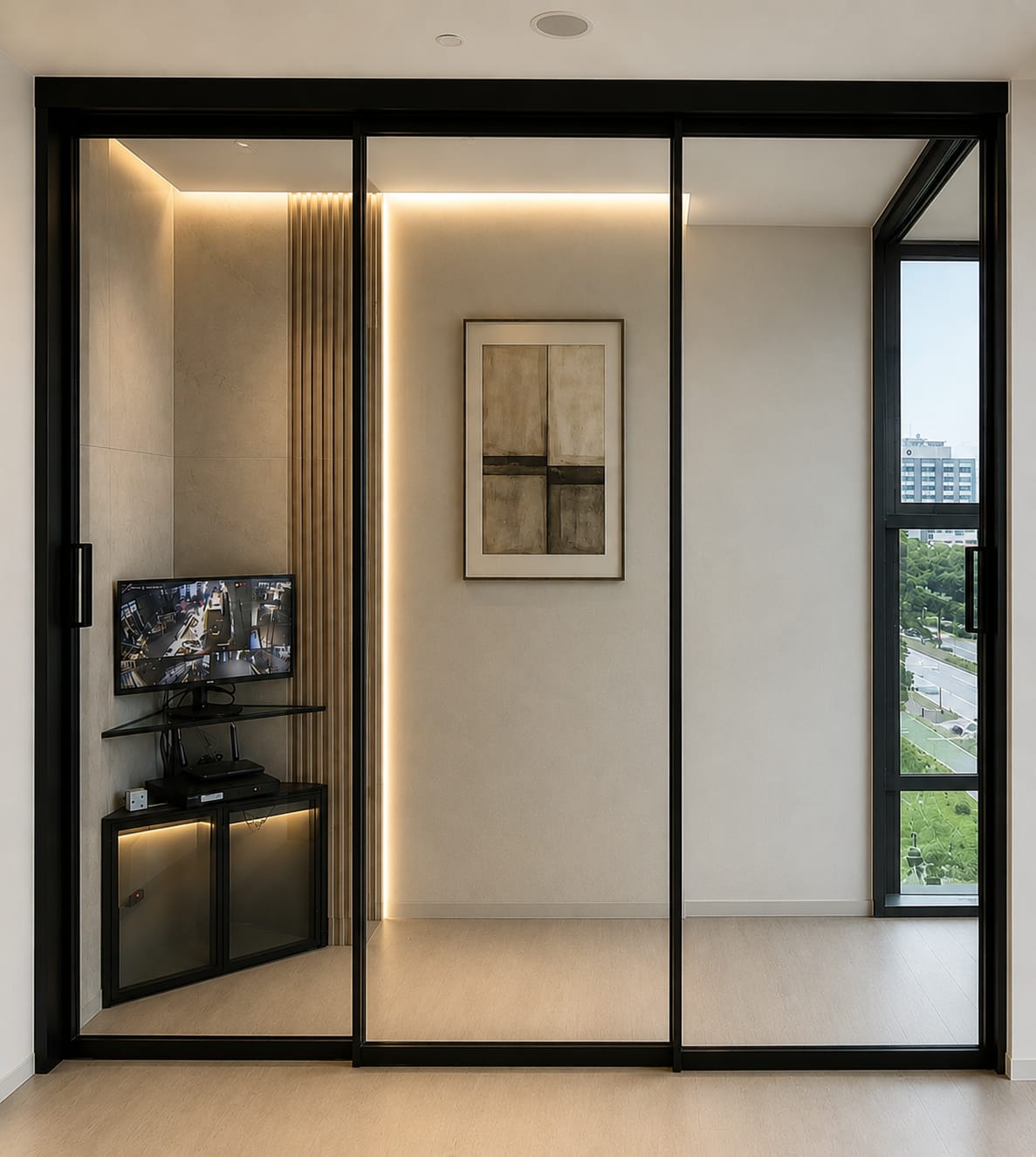 Synchronized Sliding Door with Soft Close